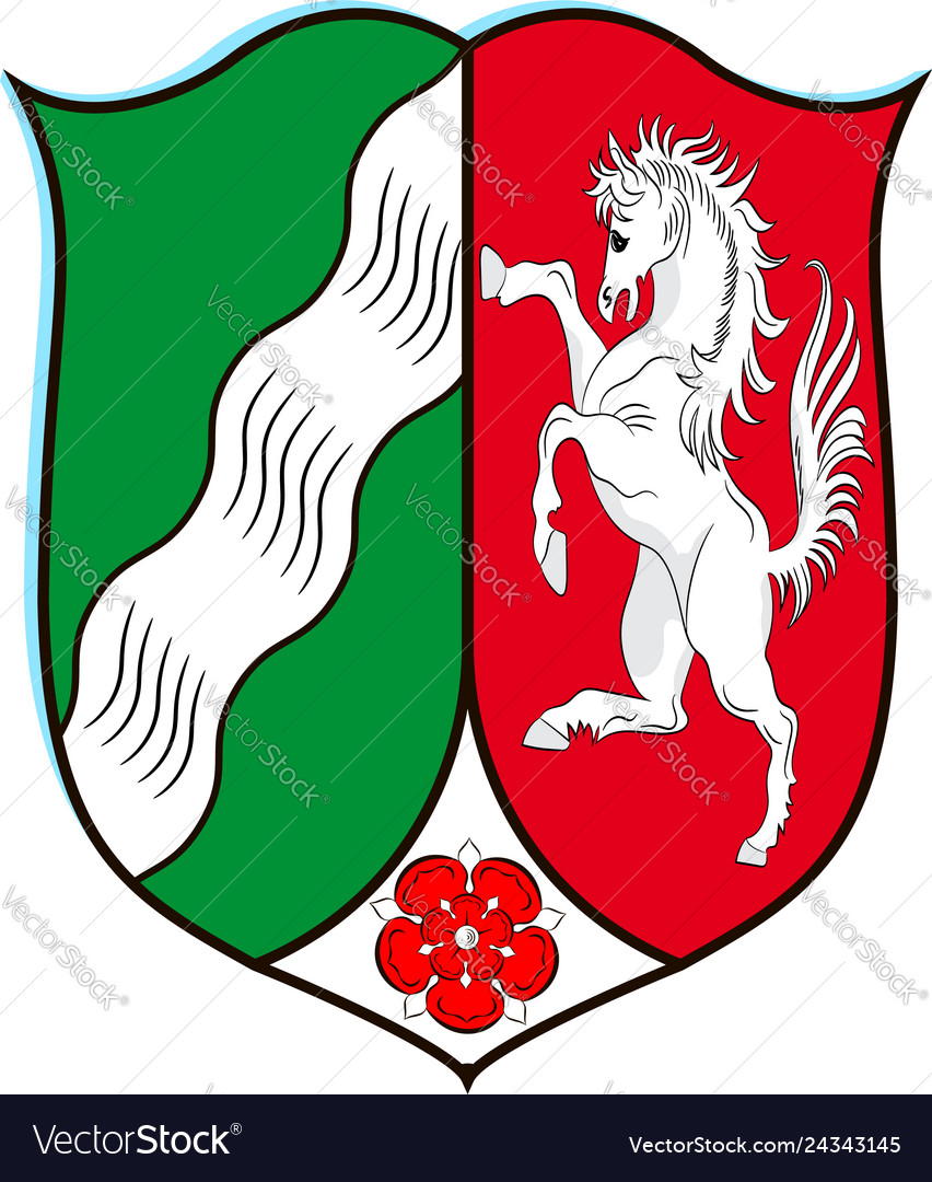 Coat of arms north rhine-westphalia germany