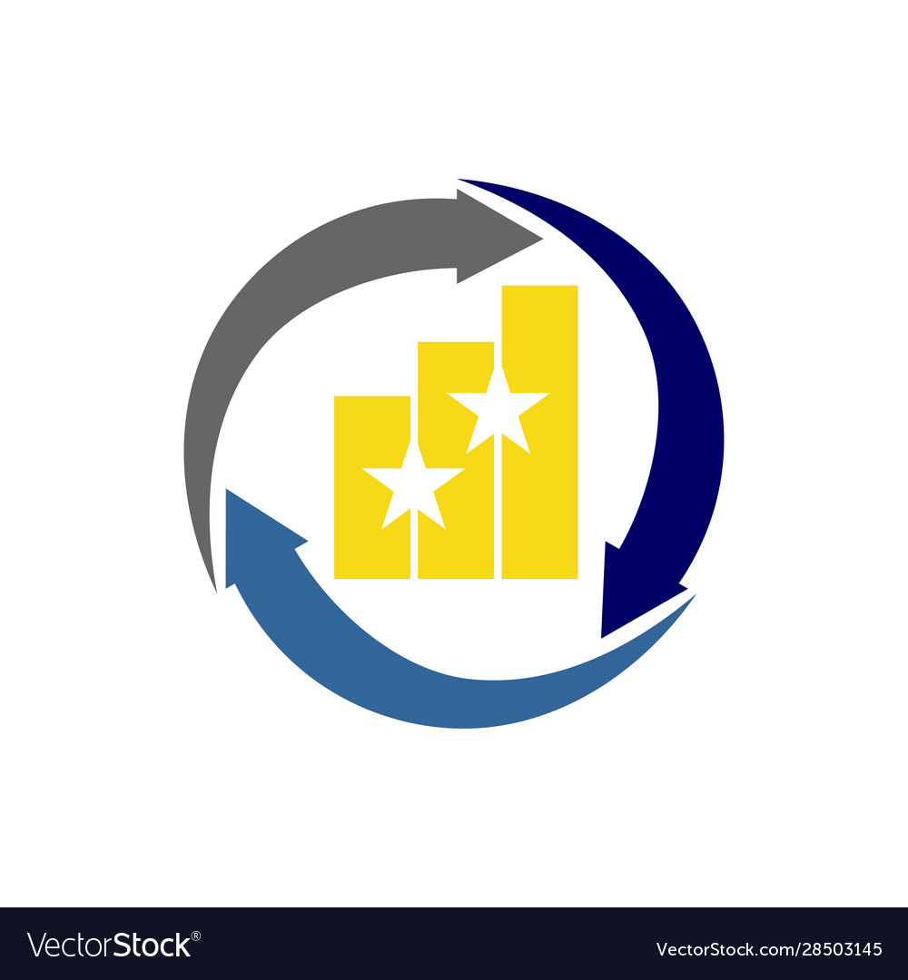 Financial accounting consulting solution logo icon