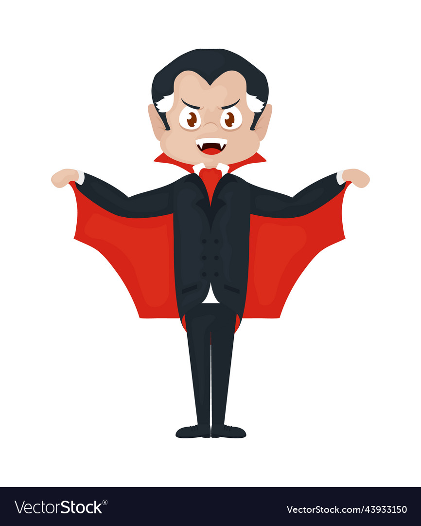 Cartoon vampire character Royalty Free Vector Image