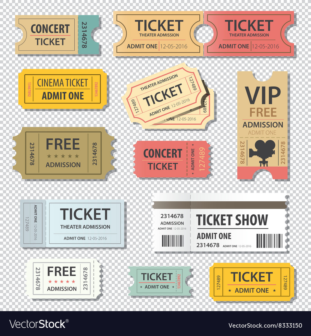 Set of different movie show Royalty Free Vector Image