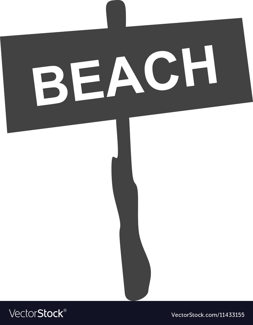 Beach sign