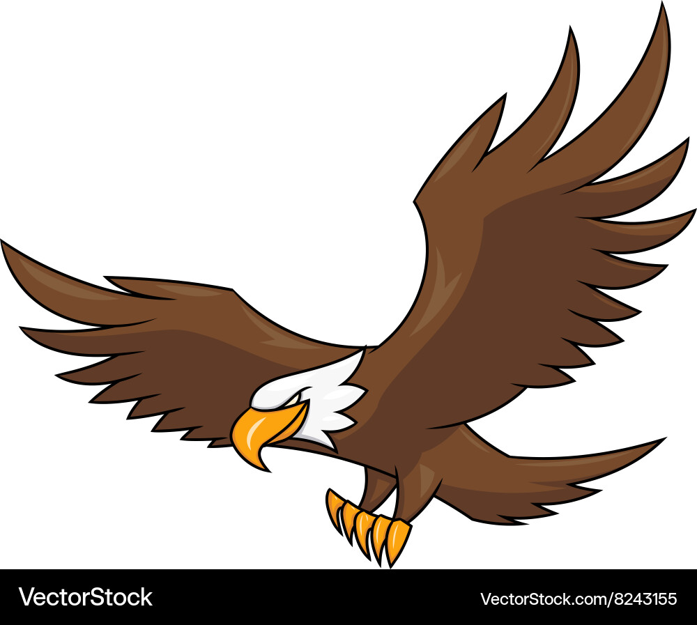 Flying eagle 2 Royalty Free Vector Image - VectorStock