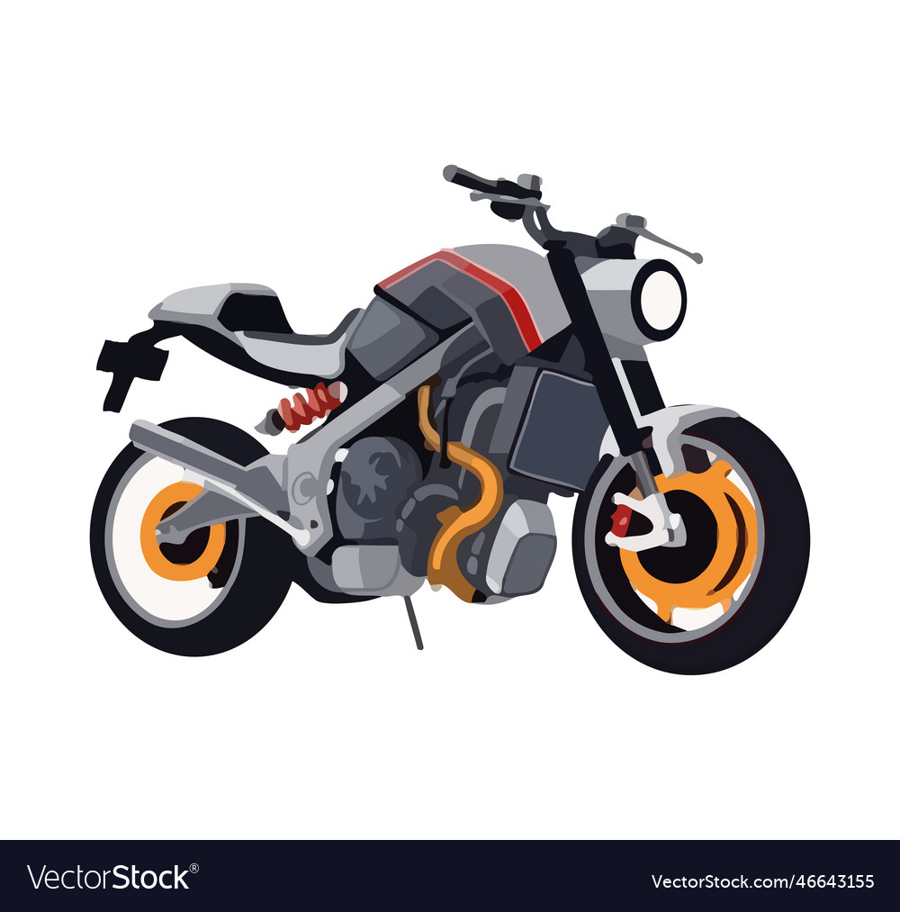 Modern transport motorcycle speed Royalty Free Vector Image