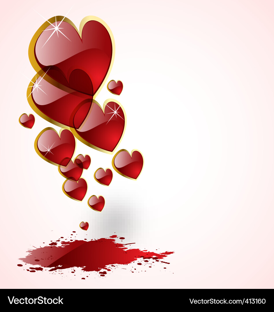 Abstract hearts background Royalty Free Vector Image