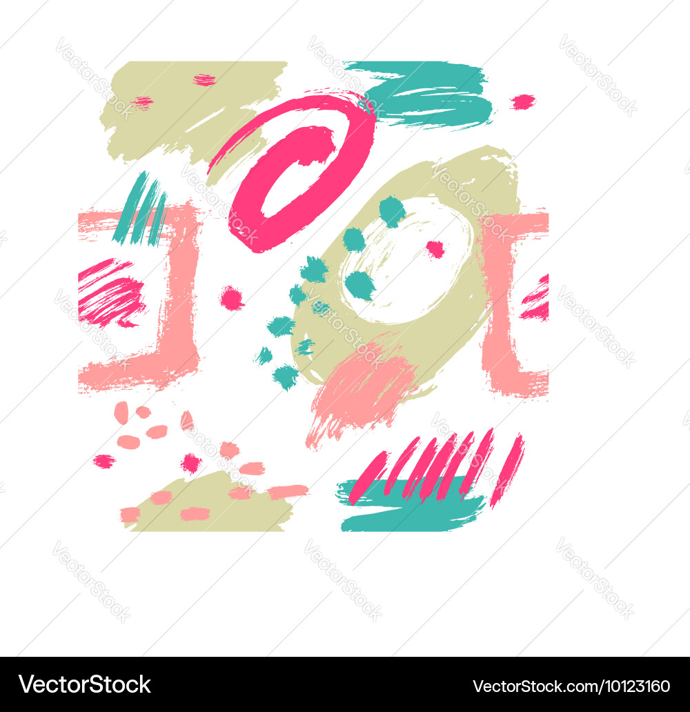 Seamless pattern brush strokes Royalty Free Vector Image