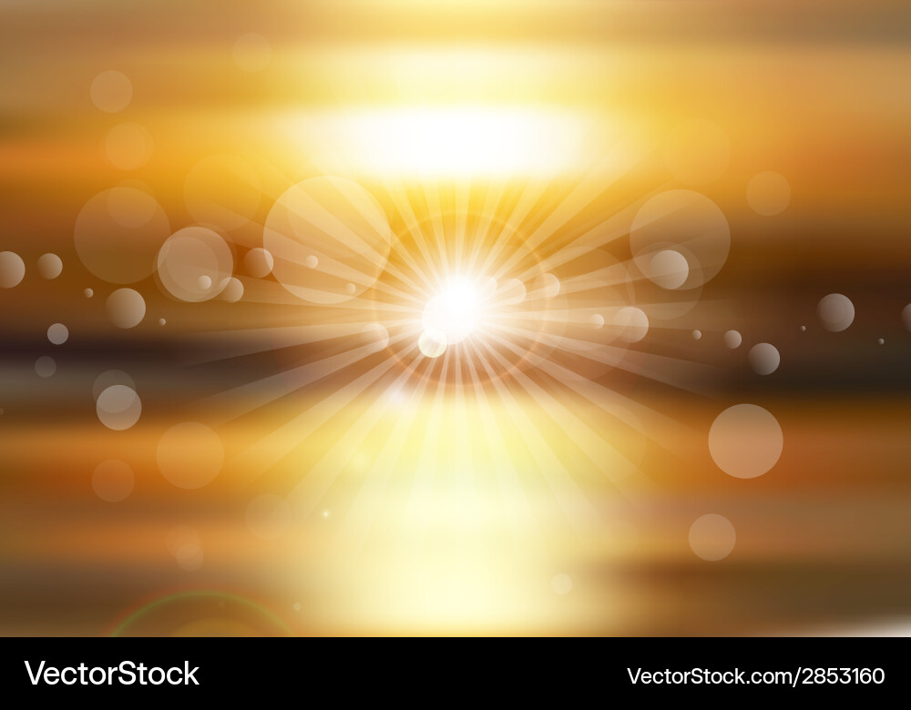Sunset background Royalty Free Vector Image - VectorStock