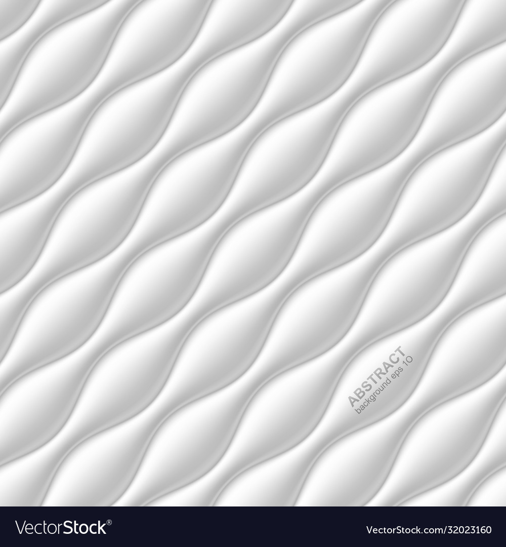 White seamless wavy background Royalty Free Vector Image