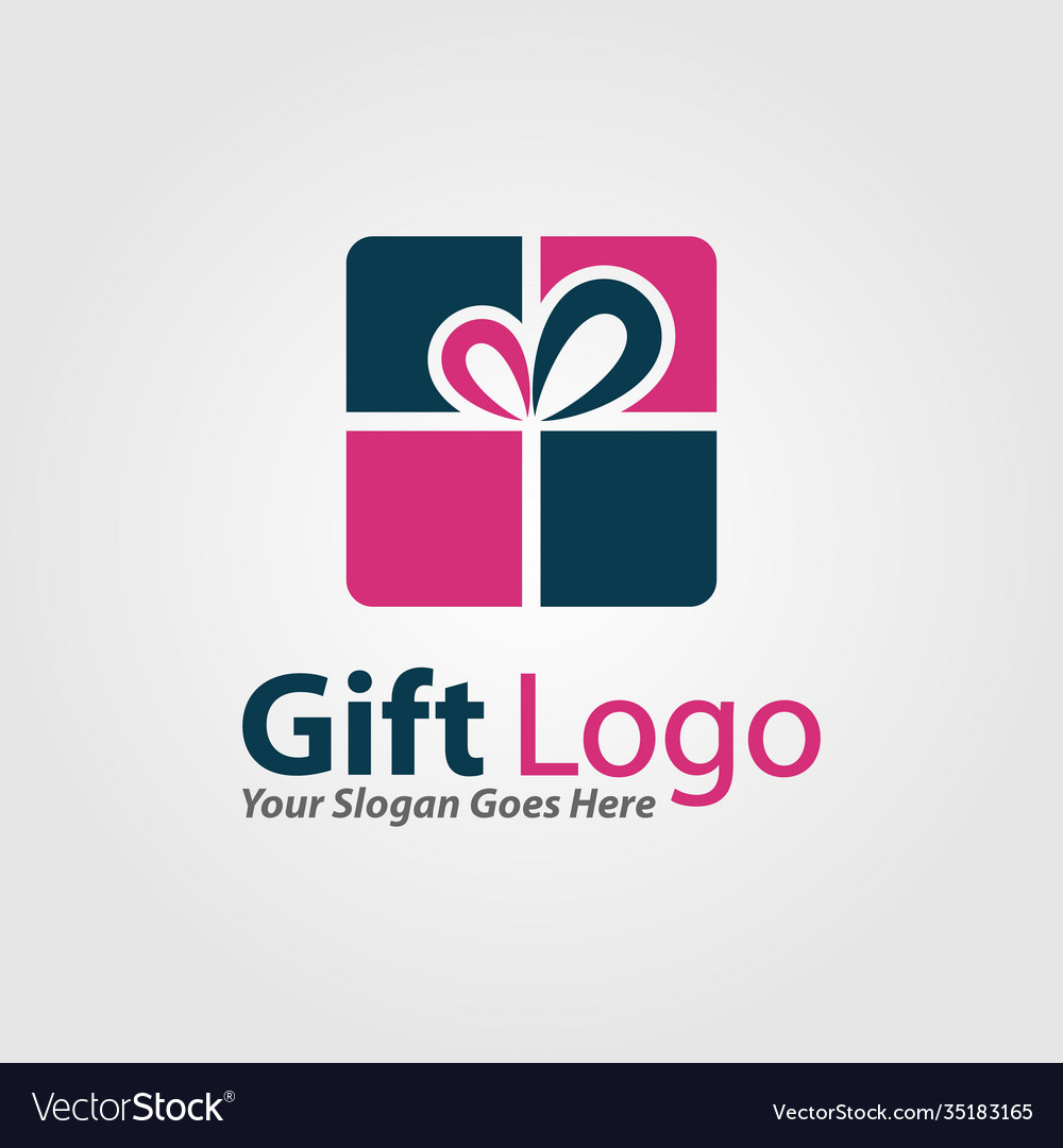 Geschenk Logo Symbol Emblem Shop Design