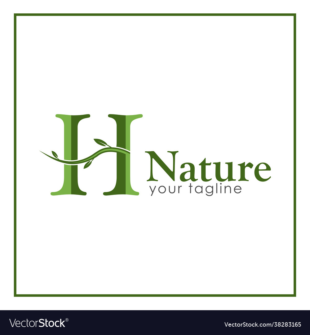 H Natur Logo Vorlage