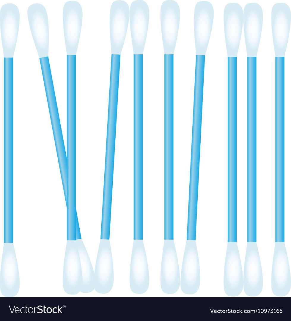 Realistic cotton swab Royalty Free Vector Image