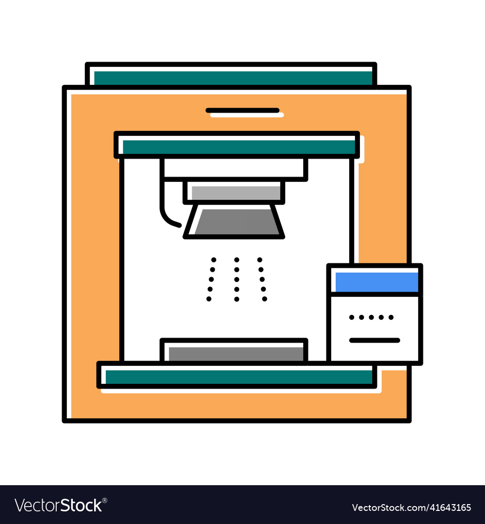 Sandblasting machine color icon Royalty Free Vector Image