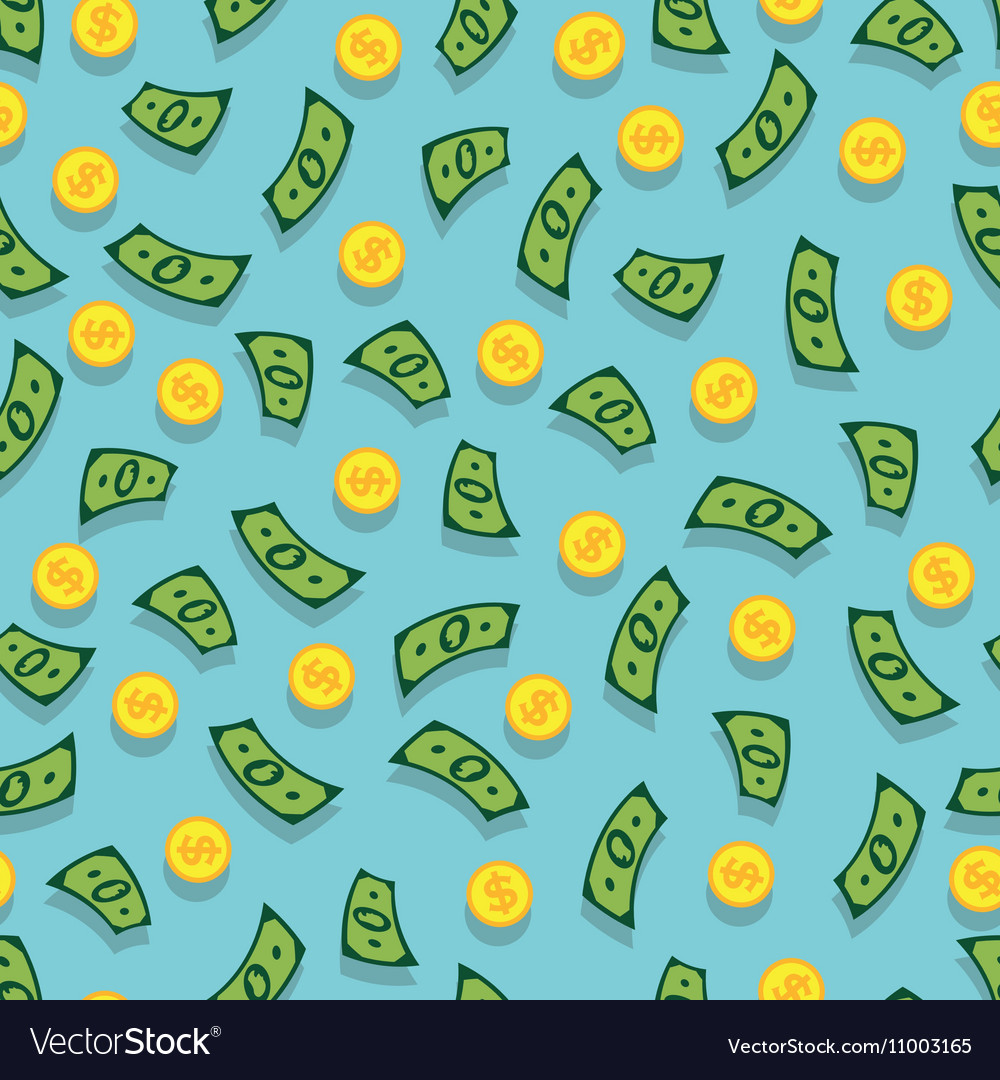 Seamless Background With Money Royalty Free Vector Image