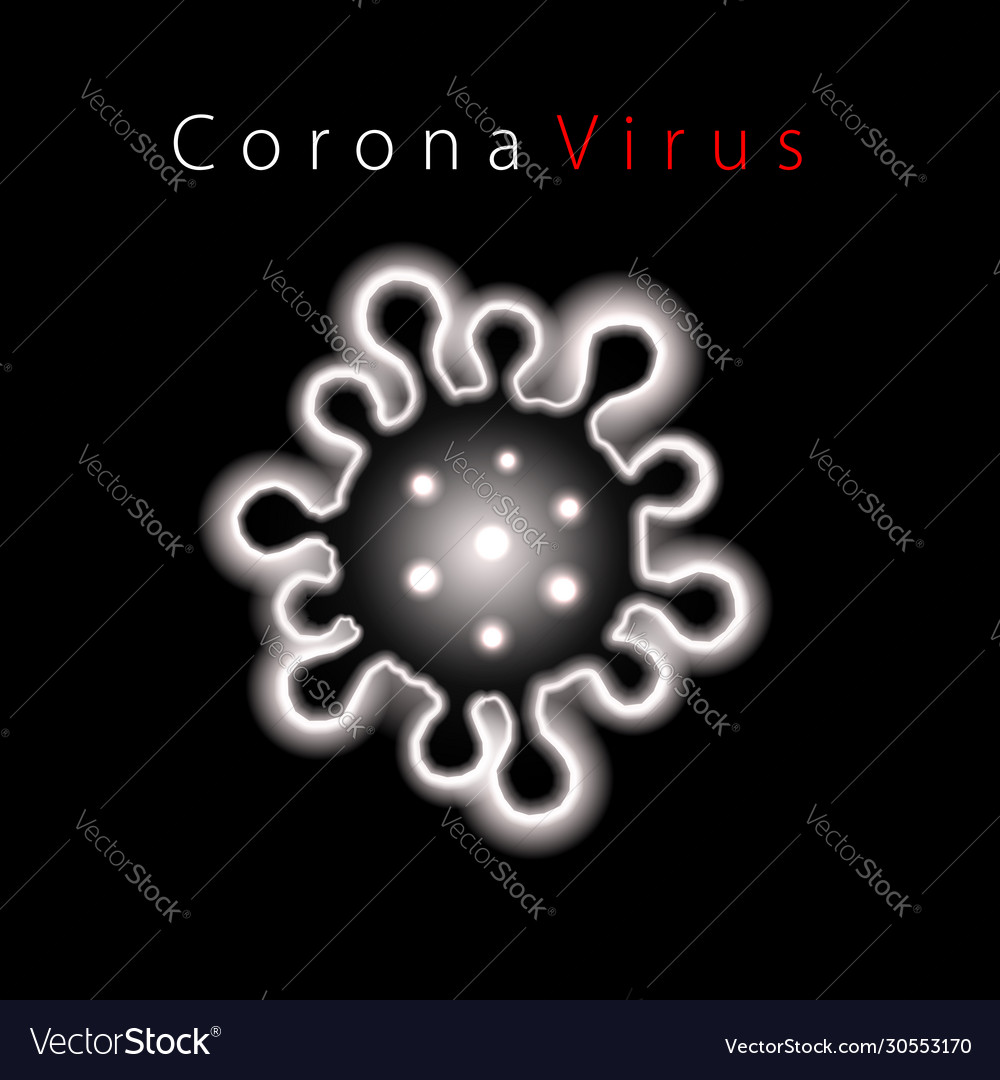 Coronavirus 2019-ncov corona virus 3d icon white Vector Image