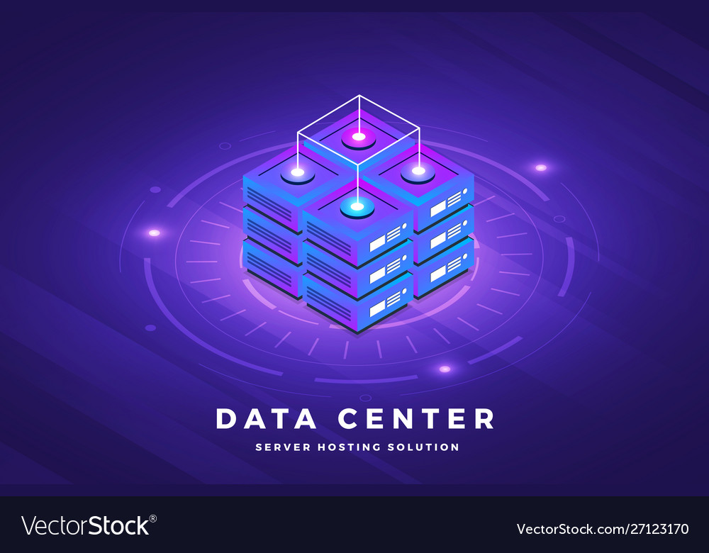 Data server technology Royalty Free Vector Image