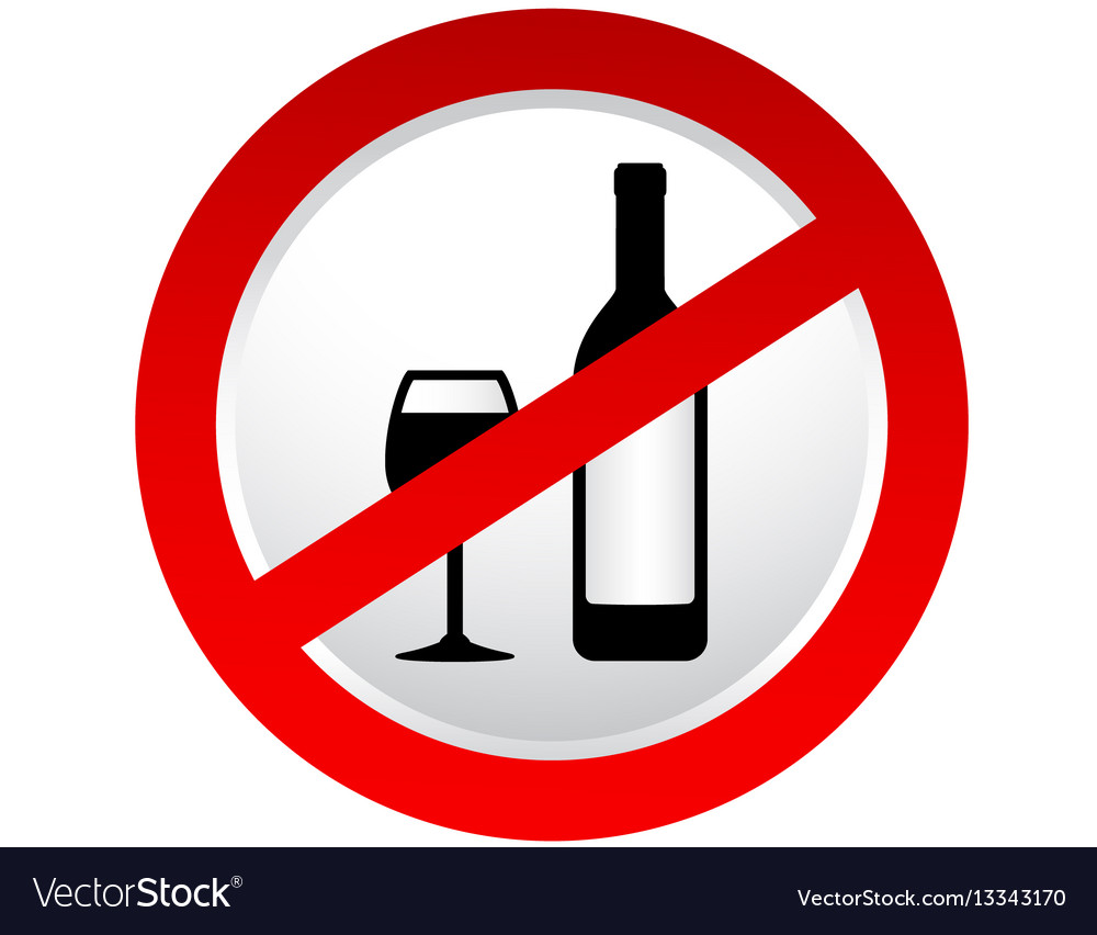 Stop alcohol sign royalty free vector image vectorstock