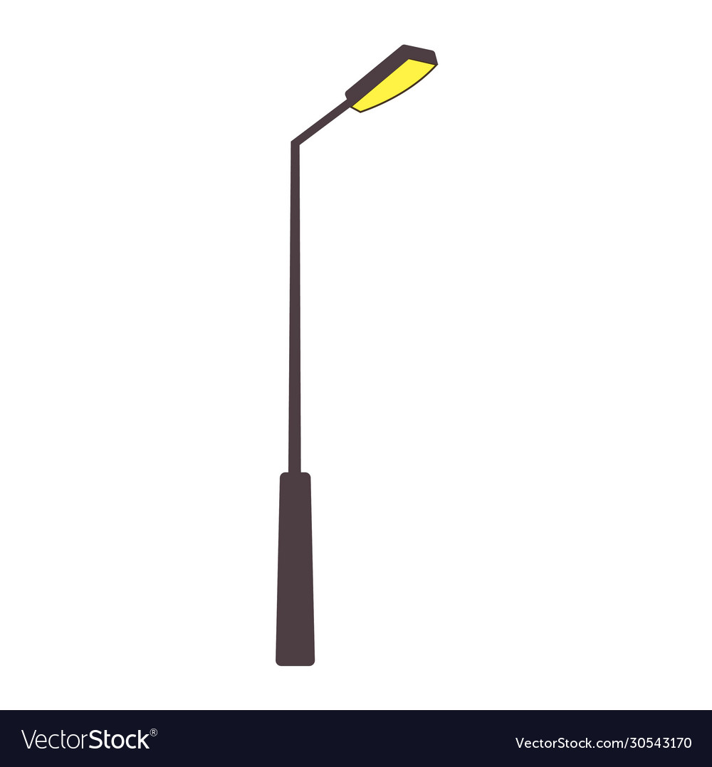 Street light icon in trendy flat style