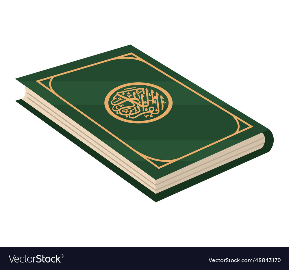 Traditional quran isolated Royalty Free Vector Image