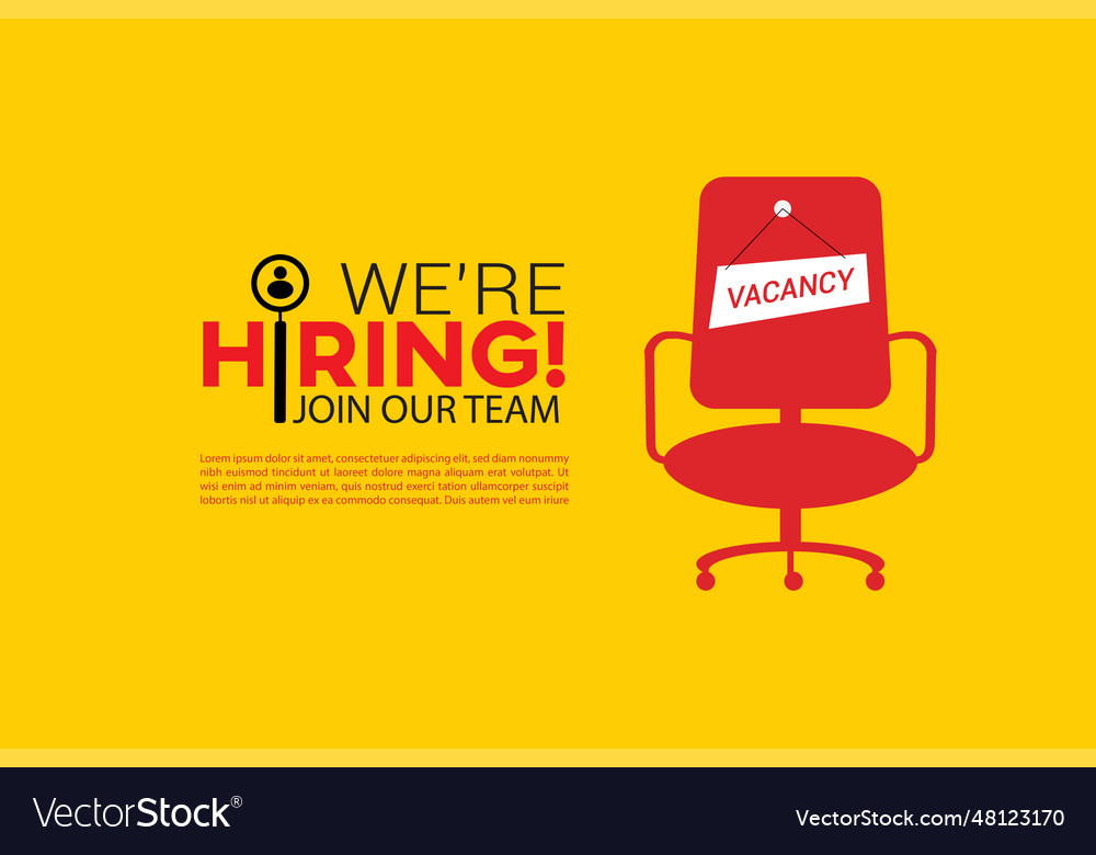 We are hiring banner recruitment de