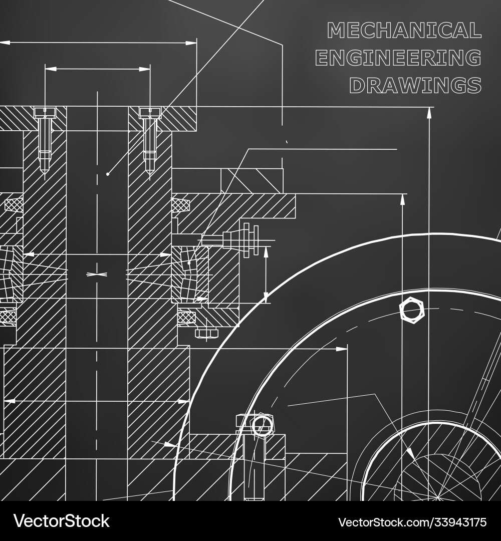 Black background technical mechanical Royalty Free Vector