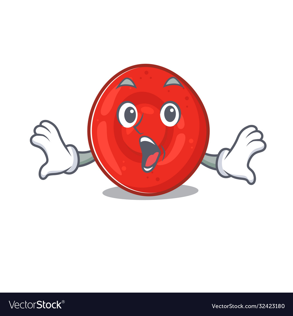 Erythrocyte Cell Cartoon Charakter Design