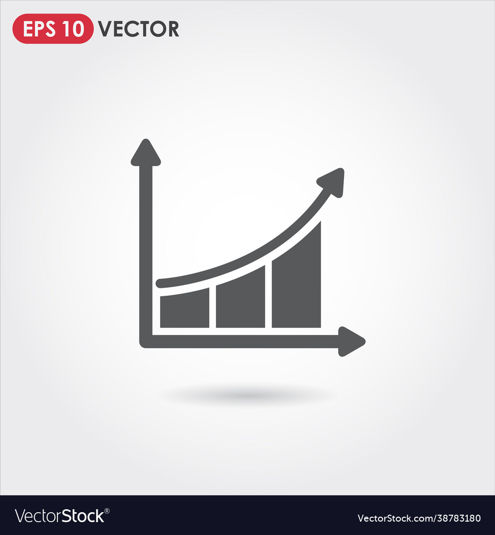 Graph single icon Royalty Free Vector Image - VectorStock