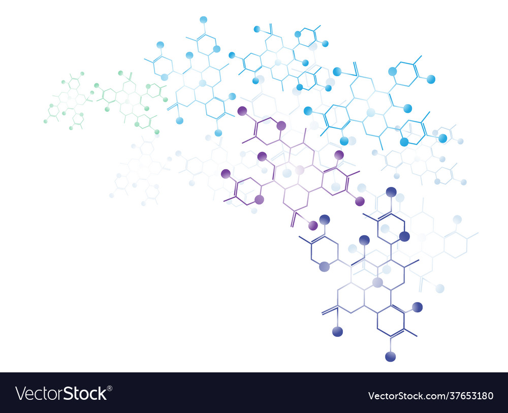 Molecular medical background Royalty Free Vector Image