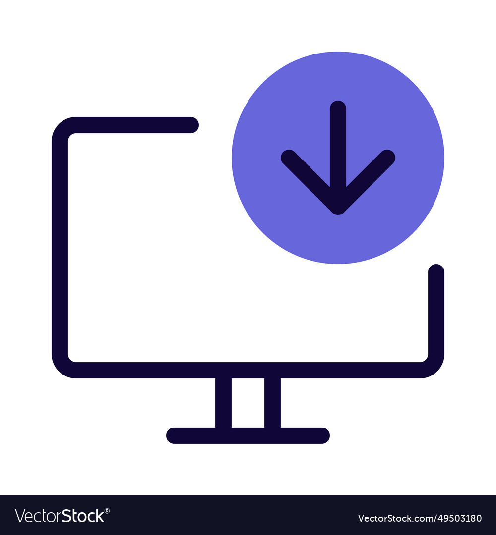 Obtaining information from desktop setting Vector Image