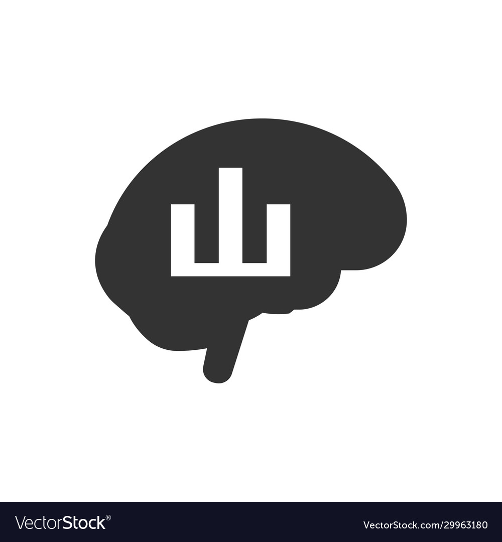 Report thinking icon Royalty Free Vector Image