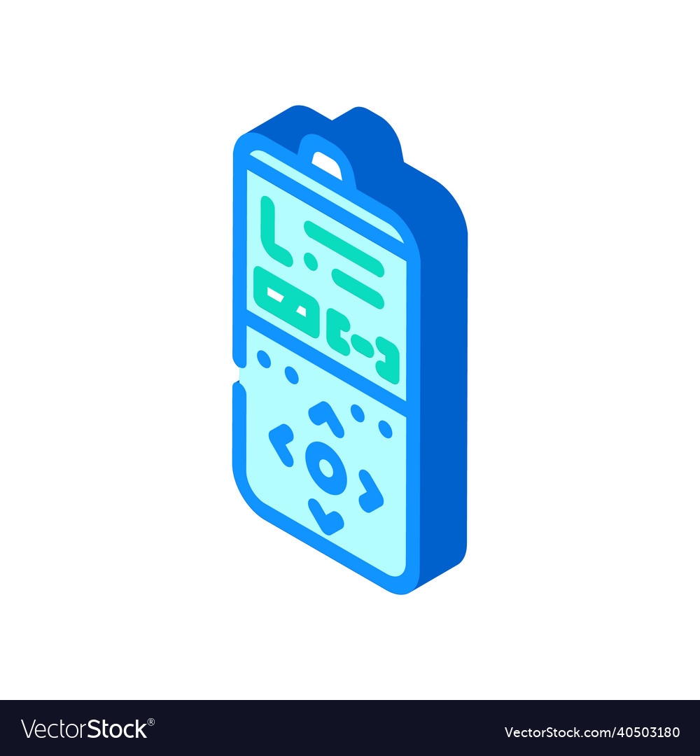 Shutter release remote control isometric icon Vector Image