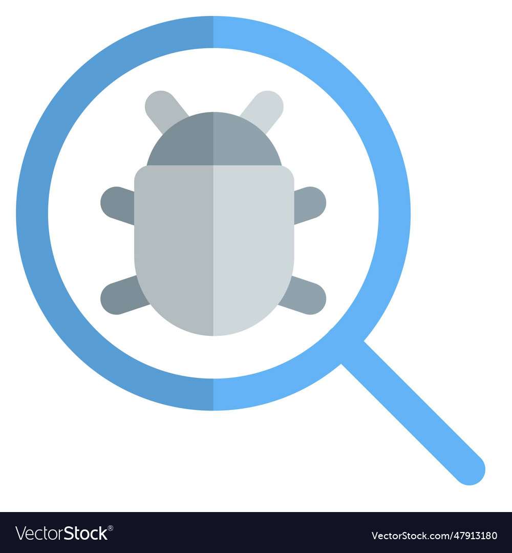 Software bugs found in the system Royalty Free Vector Image