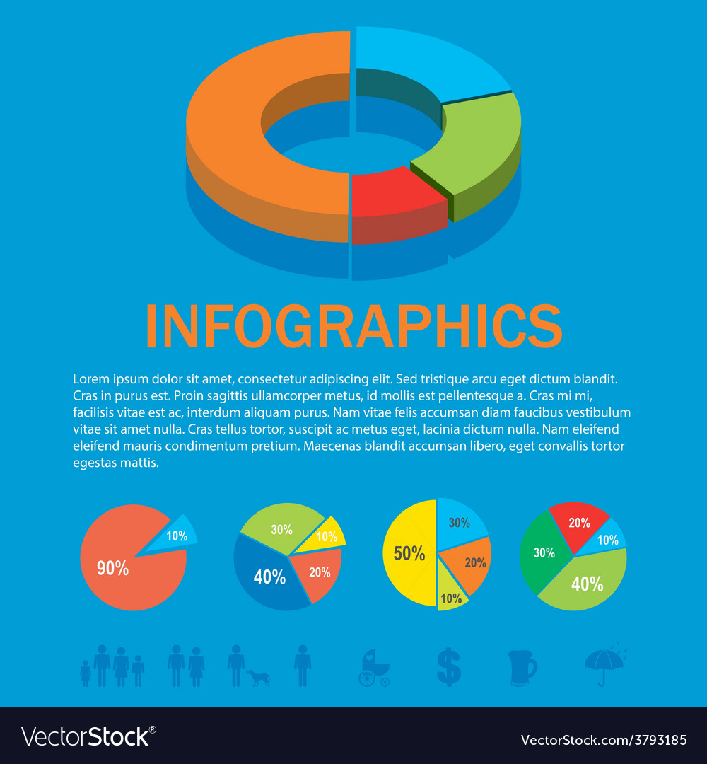 An infochart Royalty Free Vector Image - VectorStock