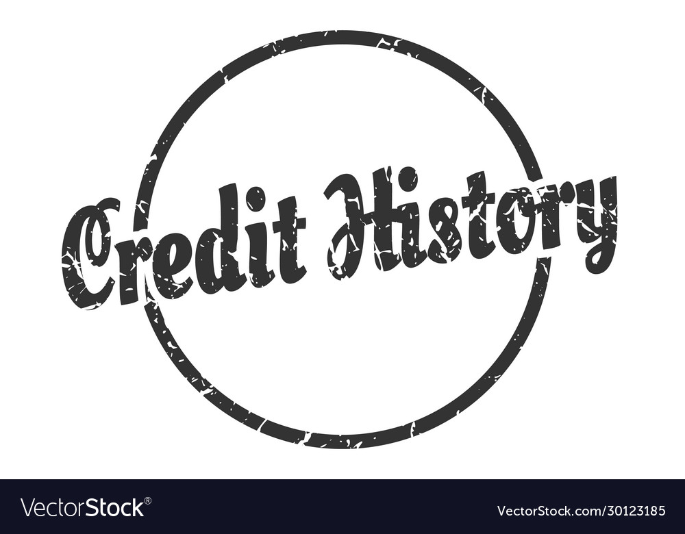 Credit history sign round vintage