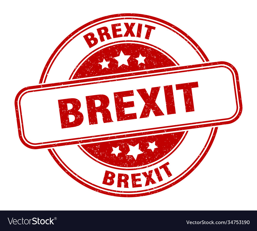 Brexit stamp label round grunge sign