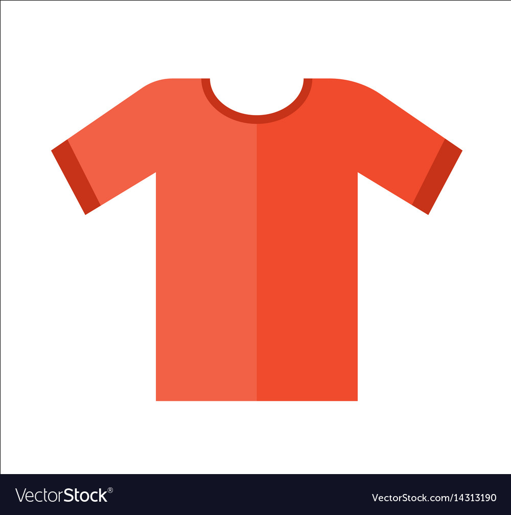 t vector red shirt design Image Red icon shirt flat t Vector Free Royalty in