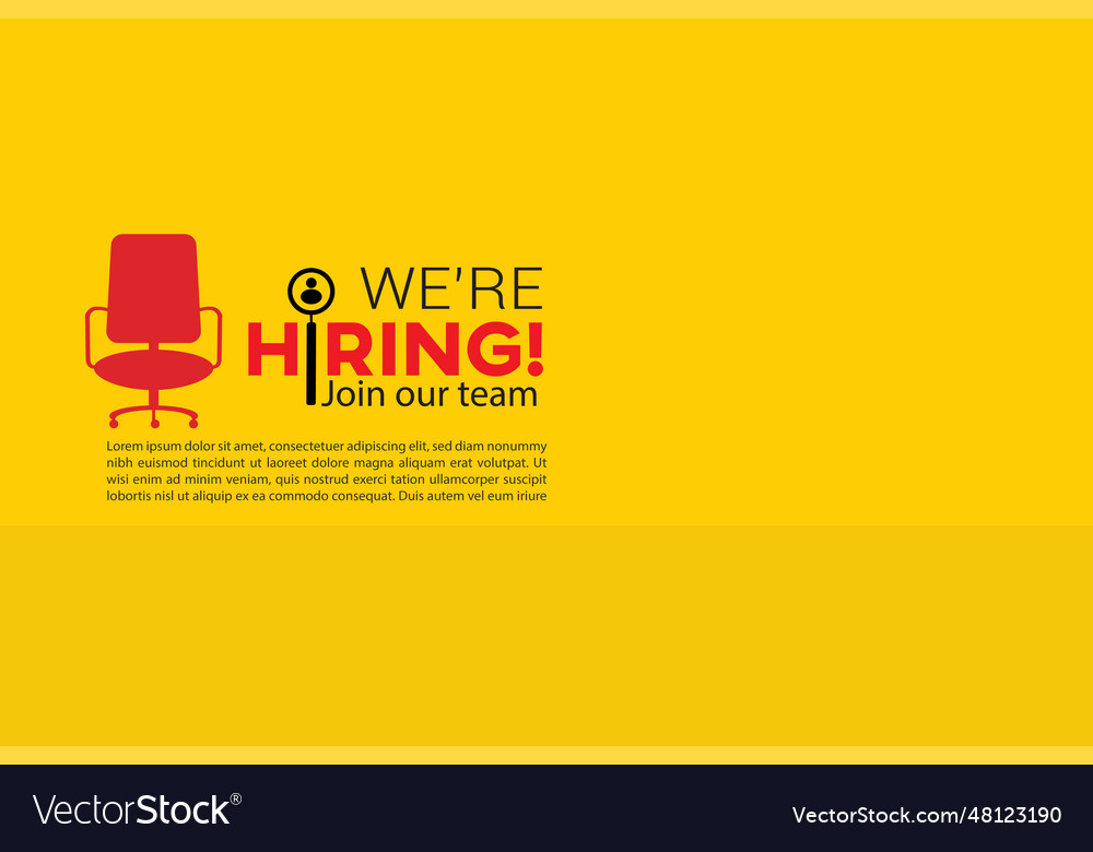 We are hiring banner recruitment design