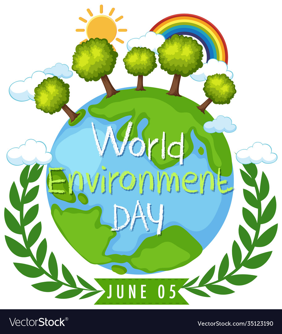 World environment day icon Royalty Free Vector Image