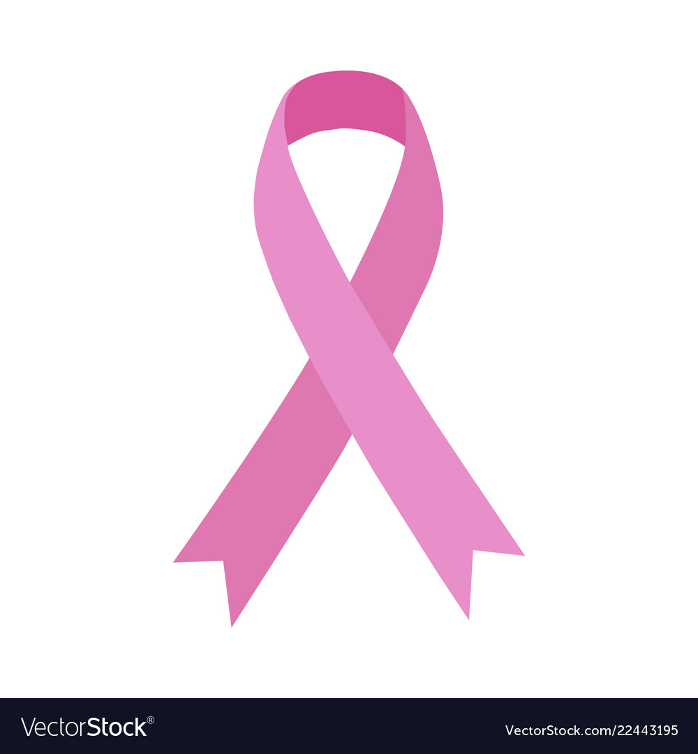 Pink ribbon breast cancer medical concept Vector Image