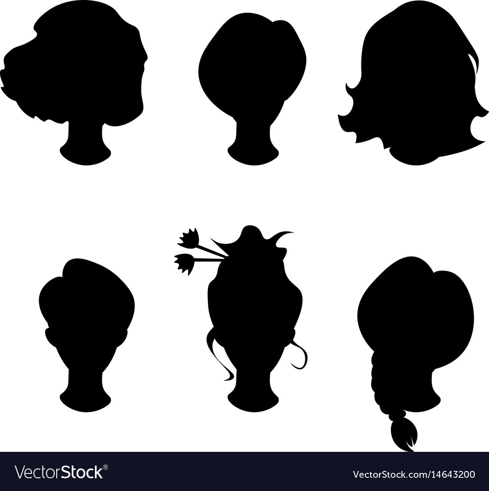  Hairstyle hair Royalty Free Vector Image - VectorStock