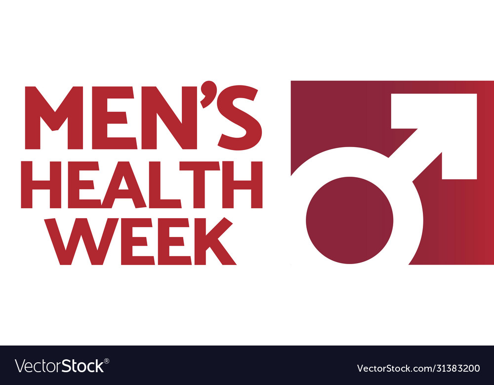 Mens health week holiday concept template Vector Image