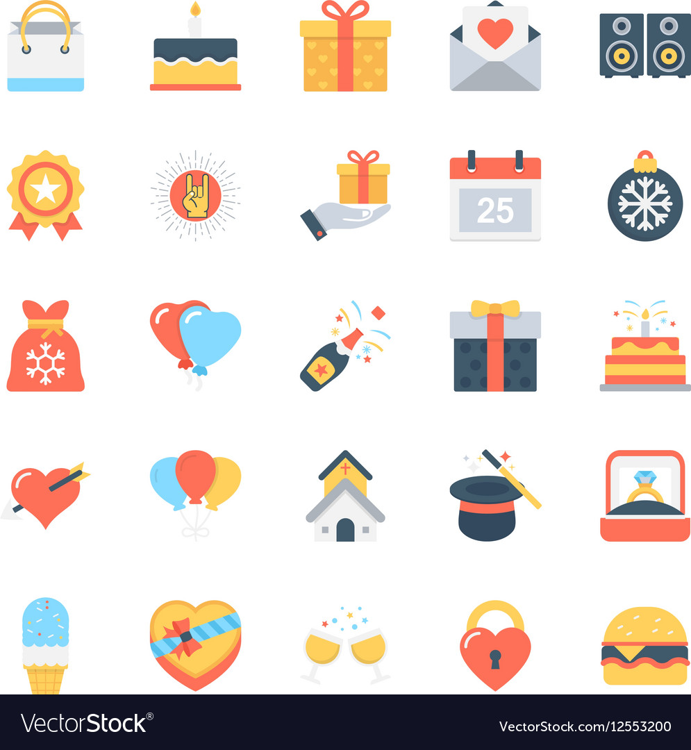 Party and celebration icons 4