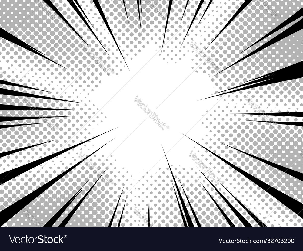 Radial Line Drawing. Action, Speed Lines, Stripes Stock Vector