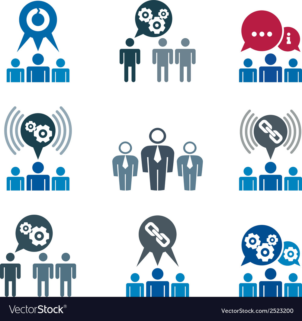 teamwork and business cooperation theme creative vector image