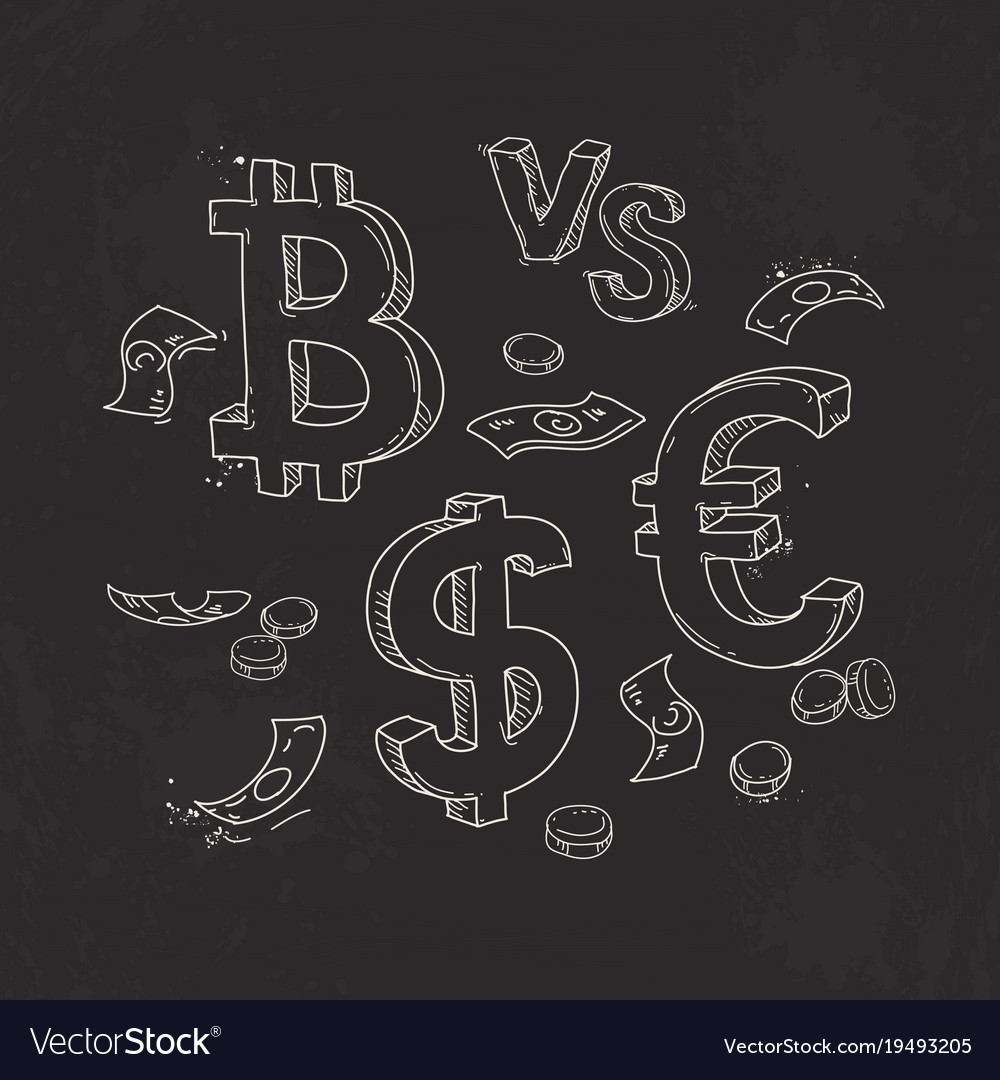 Set Of Bitcoin The Dollar Against Euro Royalty Free Vector set-of-bitcoin-the-dollar-against-euro-royalty-free-vector
