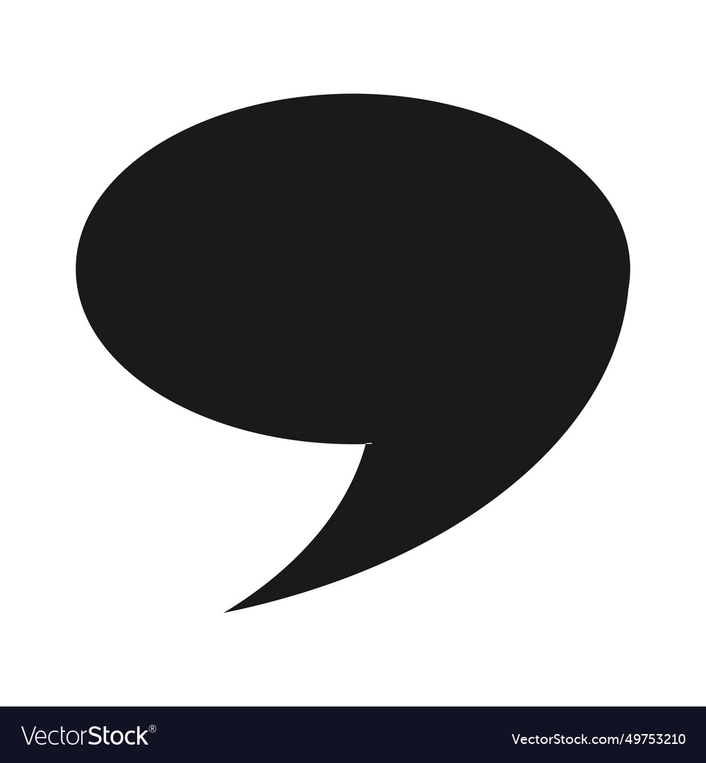 Comma symbol icon Royalty Free Vector Image - VectorStock