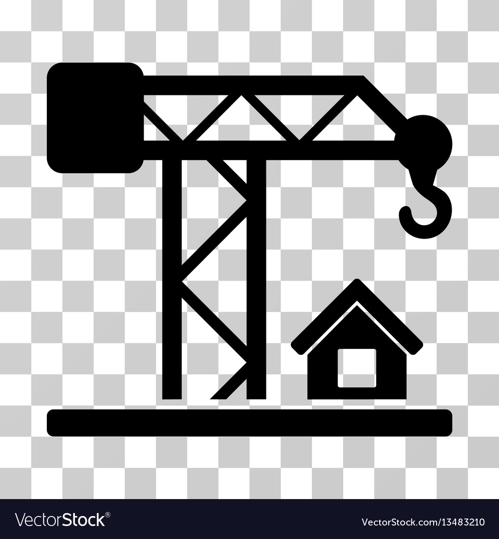 Construction crane icon Royalty Free Vector Image