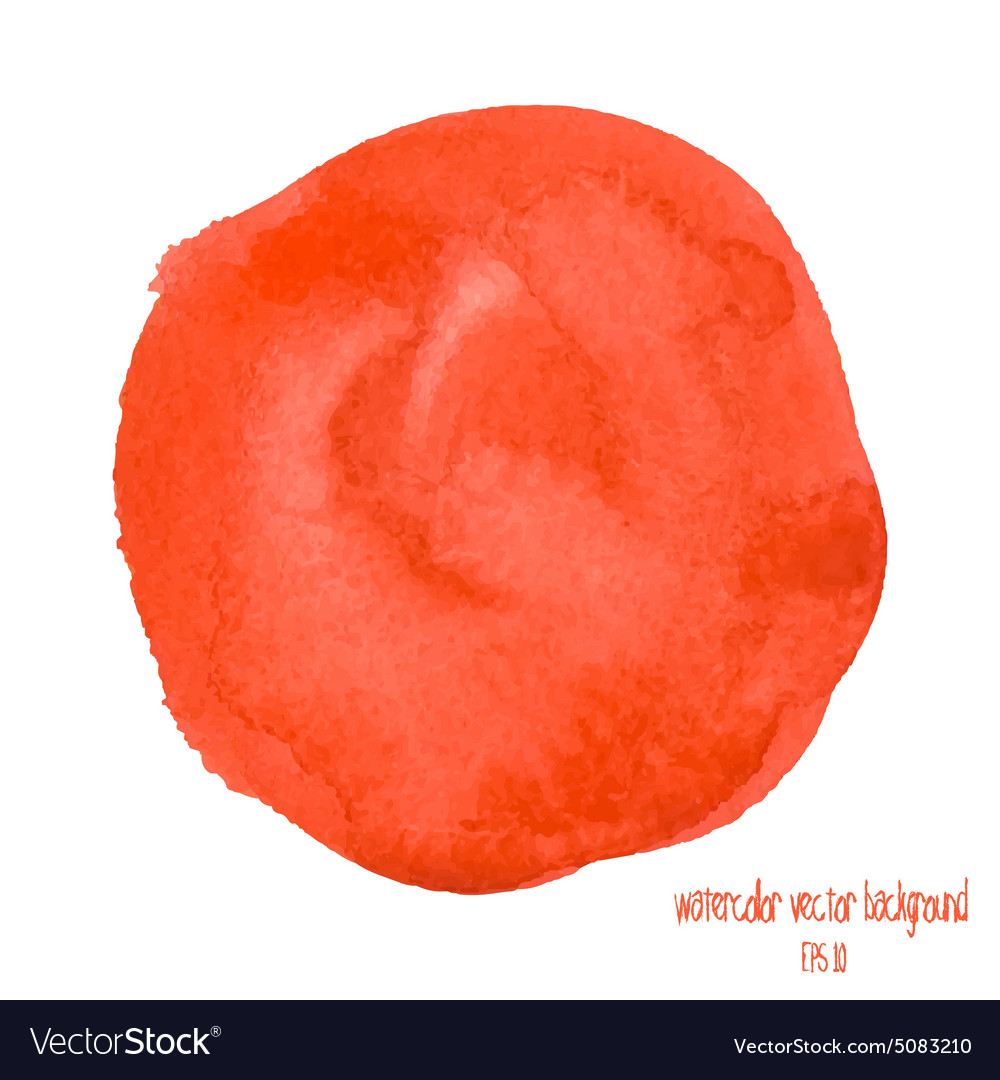 Download Red watercolor circle Royalty Free Vector Image