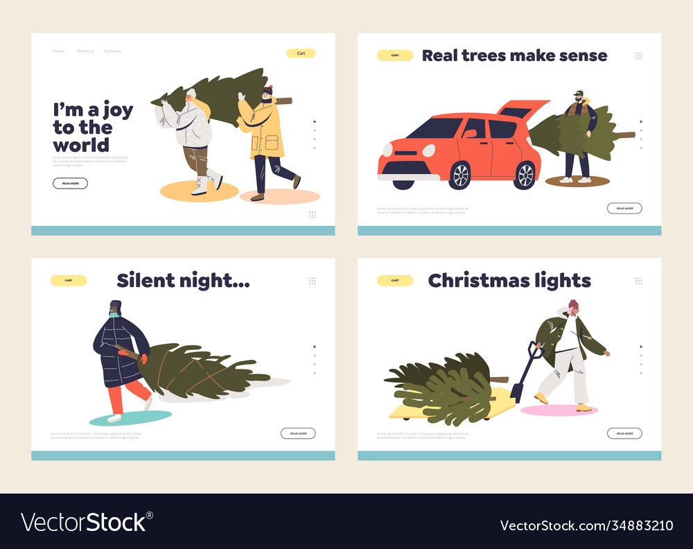 Set landing pages for christmas preparations