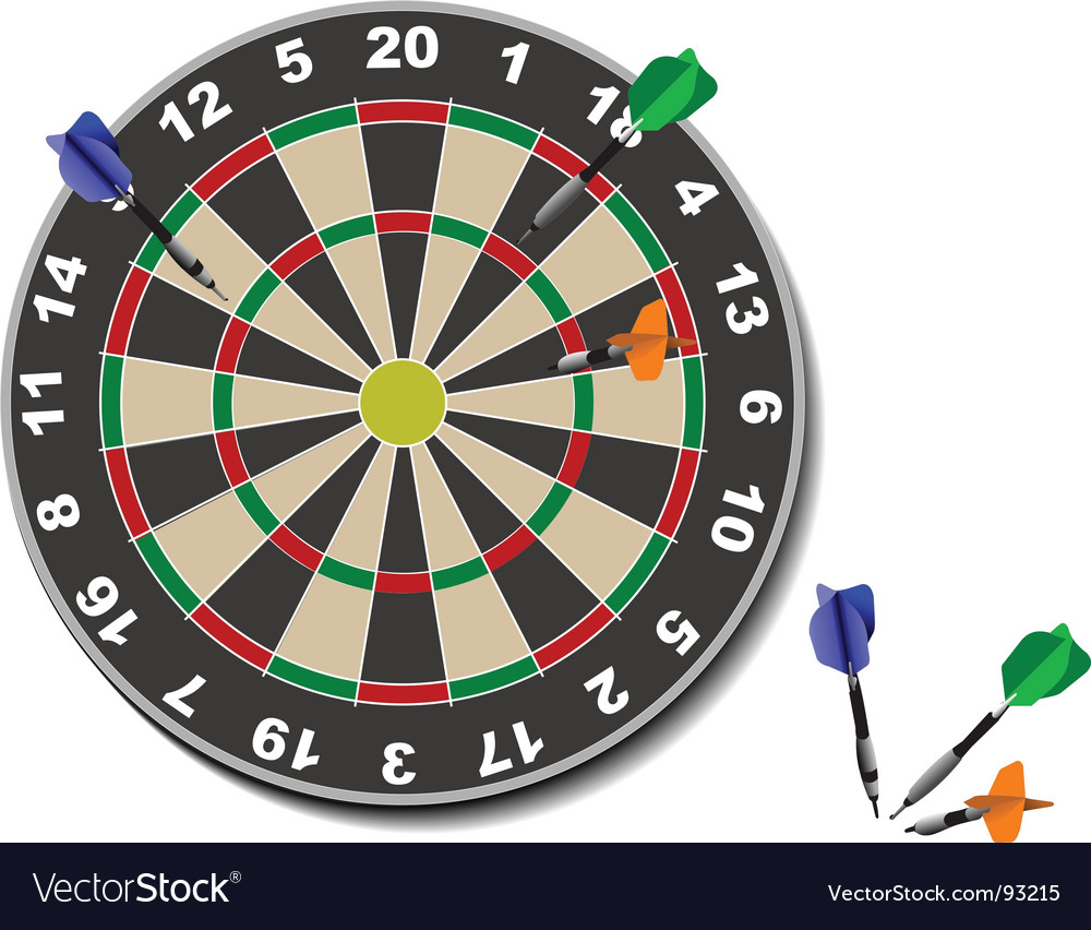 Download Darts Royalty Free Vector Image - VectorStock