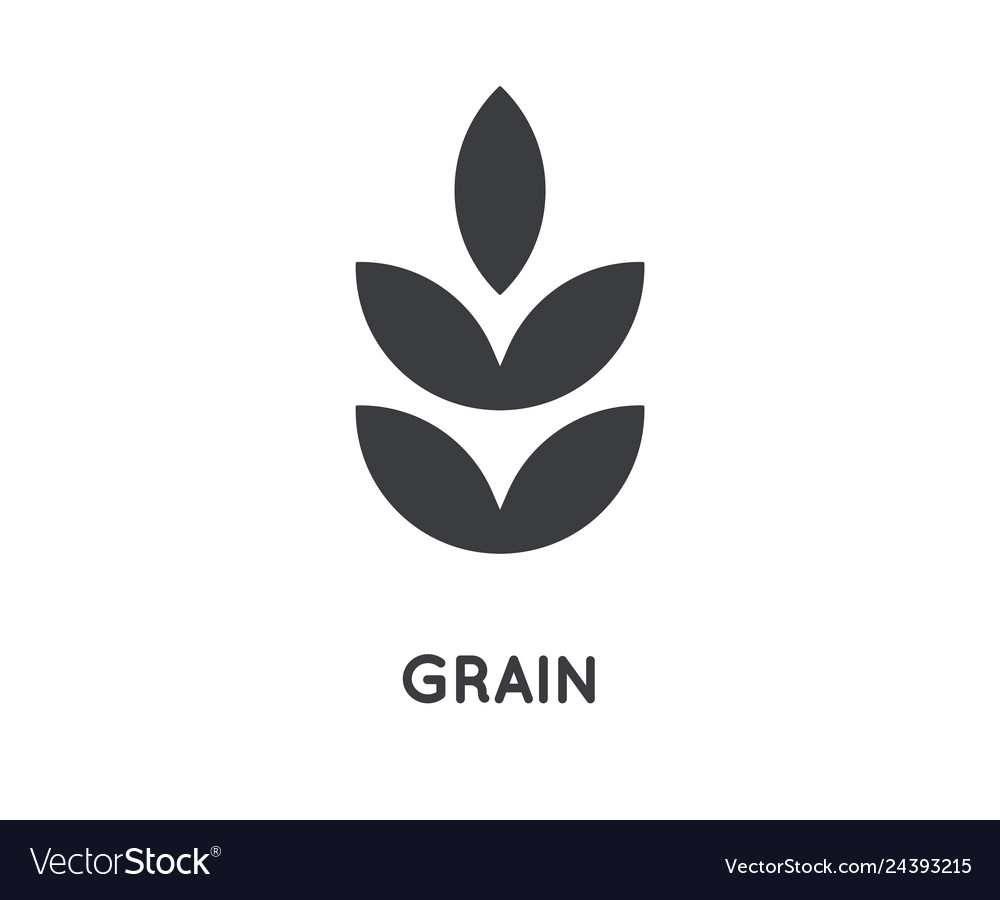 Grain icon glyph design concept agriculture Vector Image