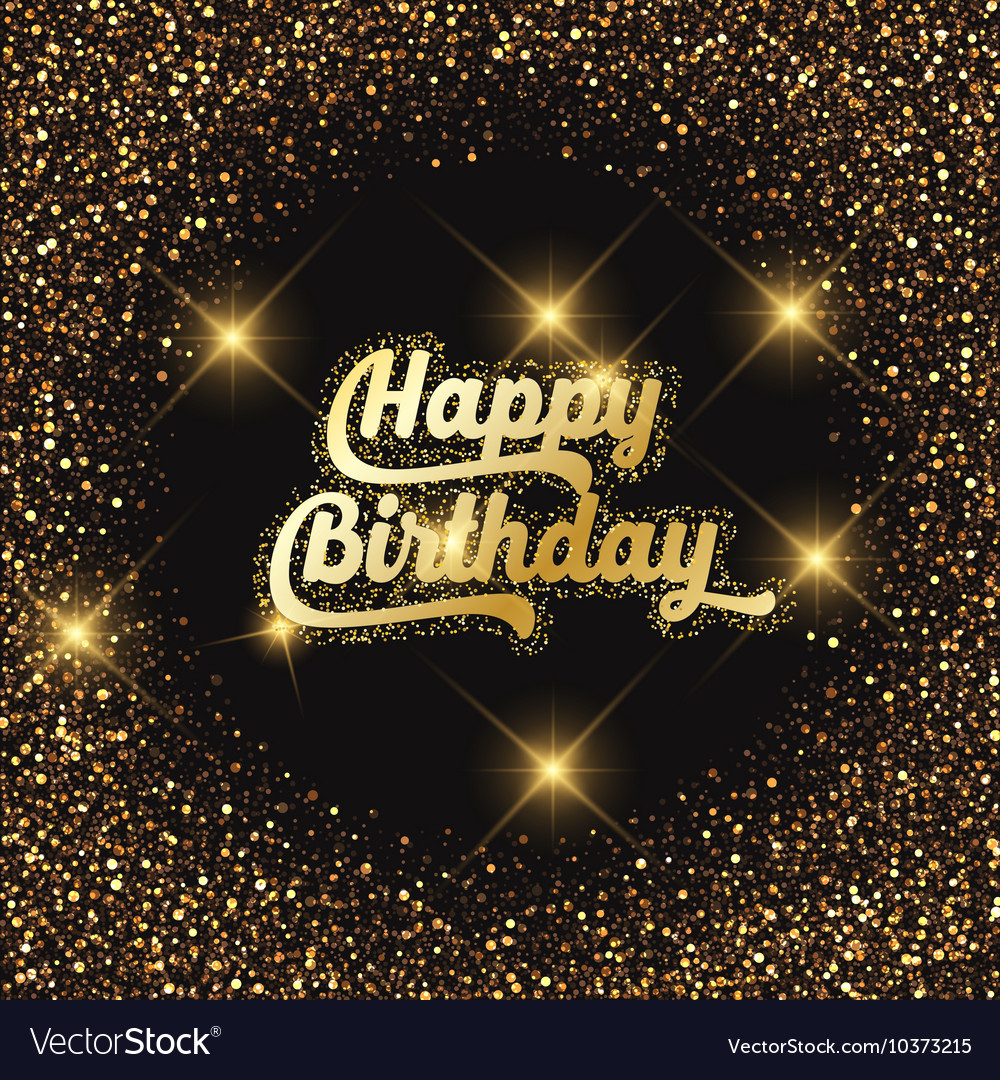 Happy birthday glitter background 2907 Royalty Free Vector